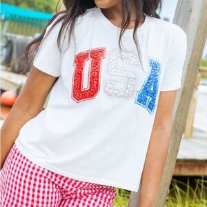 Queen of Sparkles - USA TShirt - Size Large